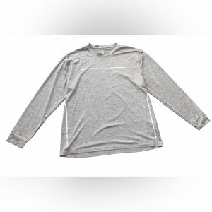 NBA Chicago Bulls T-Shirt Mens Size XXL Gray White Logo Long Sleeve Tee